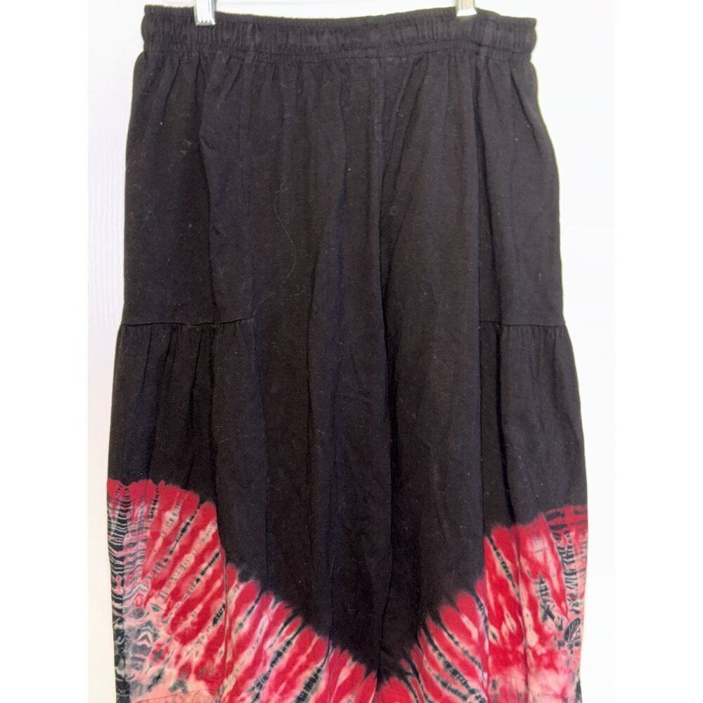 Unique Batik Black & Red Baloon Tie-Dye Pants Materials One Size - Picture 6 of 11